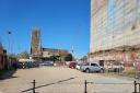 The temporary car park at the Ipswich Waterfront gateway site