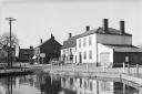 The Kings Arms public house at Martham, opposite one of the village ponds, in March 1954.