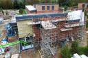 The new Rivers Centre at Hellesdon Hospital continues to take shape