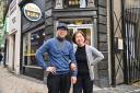 Owners Bongha Kim and Junghee Park outside Seoul Born in Norwich