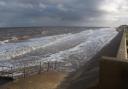 Flood alerts were in place for parts of the Norfolk coast including Walcott.