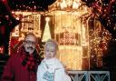 Eddie & Carole Read with their Christmas lights in Gorleston in 1995.