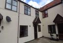 The entrance to the ground floor flat close to Gorleston High Street.