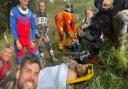 Harry Saunders, from Norwich, just about mustered a smile after suffering serious injuries in a motocross crash