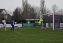 Gorleston's Connor Ingram came closest to scoring in the 0-0 draw.