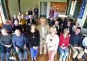 Friends at the annual meeting, with chairman Bruce  Moffat (front centre) flanked by secretary Jeanne Flett (right) and treasurer Carol Dawson