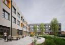 An artist's impression of the external dining terrace at East Coast College's Great Yarmouth campus.