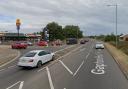 A busy main road through Great Yarmouth has been closed following a crash