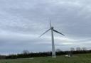 A wind turbine at Blood Hill in Norfolk was damaged in strong winds on December 9.