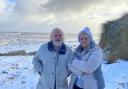 Stan and Gill Paddington heard the dune fall at around 4am on Monday morning. Picture - James Weeds