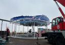 The Polar Express ride arrives at Great Yarmouth Pleasure Beach