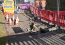 A sinkhole appeared on Chimney Springs in Ormesby in November last year.