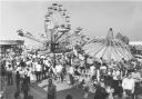 Crowds flock to the Pleasure Beach at Great Yarmouth in September 1980