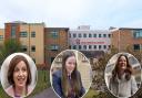 Ella Thurtle (centre) has written to senior MPs for better political education in schools. Pictures - Newsquest/PA