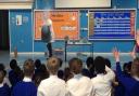 Ormiston Academies Trust’s lead practitioner for science, Ben Gott demonstrated chemistry to the children