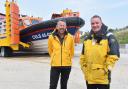 Caister Lifeboat's Guy Gibson (left) and Paul Garrod view the new £1.6m vessel as their legacy.