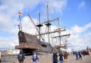 The Galeon Andalucia at South Quay, Great Yarmouth.