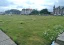 The Yarmouth Courts bowling greens have seen better days.