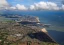 A sweeping aerial photo of Great Yarmouth and Gorleston.