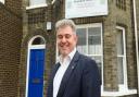 Former MP Brandon Lewisoutside his constituency office on Church Plain in 2010.