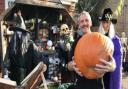 Neil Potter transforms his garden in Bradwell into a spookey display every Halloween.