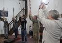 Bellringers at Yarmouth Minster. The tradition is under threat as the church is struggling to recruit new ringers.