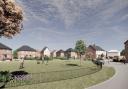 A digital impression of a proposed development of 65 houses in Martham.