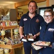 Rob and Becca Hirst at Hirst's Farm Shop and Cafe in Ormesby St Margaret