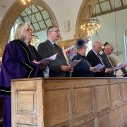 More than 100 people attended the Minster service in tribute to the Queen