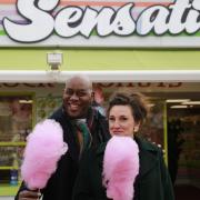 Ainsley Harriott and Grace Dent visit Sweet Sensation in Great Yarmouth.