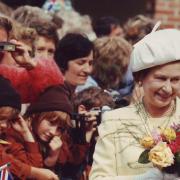 The Queen seen visiting Great Yarmouth in 1985