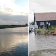 Pictures taken by Youtuber New Name Same Me shows the impact of flooding in the Potter Heigham area