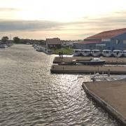 The staithe where the signs were stolen from in Potter Heigham