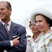 Queen Elizabeth II and the Duke of Edinburgh in Rotorua, New Zealand, during her Silver Jubilee tour.