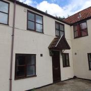 The entrance to the ground floor flat close to Gorleston High Street.