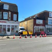 A road in Great Yarmouth has been closed for three days due to gas works. Photo: Anthony Carroll.