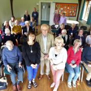 Friends at the annual meeting, with chairman Bruce  Moffat (front centre) flanked by secretary Jeanne Flett (right) and treasurer Carol Dawson