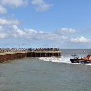 Great Yarmouth and Gorleston's RNLI station welcomes the new 13-44 Shannon Class lifeboat 'George and Frances Phelon’. Picture: Mick Howes