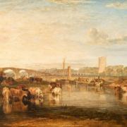 Walton Bridges, 1806, Joseph Mallord William Turner (1775-1851), Oil on canvas. Purchased with support from the National Lottery Heritage Fund, Art Fund, and a private donor. Picture: Norfolk Museums Service