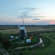 Mutton's Mill during its restoration. Picture - Broads Authority