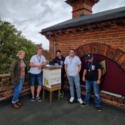 Jamie McBride from Gorleston Apiary with Alex Youngs of the Gorleston Pavilion Trust and Reprezent Project.