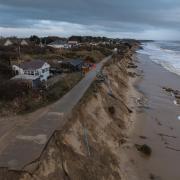 New photographs show the extent of damage to the coastal community of Hemsby