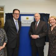 The Duke of Gloucester (second-right) officially opened EN's new campus building alongside Lorna Anderson, Henry Cator and Dr Catherine Richards. Picture - EN