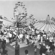 Crowds flock to the Pleasure Beach at Great Yarmouth in September 1980