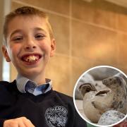 Theo Yeldham, 10, is calling on people to join in a beach clean at Hemsby. Pictures - Submitted/PA Wire