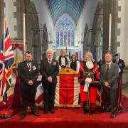 The Lamplight of Peace was lit inside Great Yarmouth Minster ahead of 80th anniversary of the Normandy Landings in June.