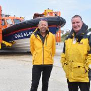 Caister Lifeboat's Guy Gibson (left) and Paul Garrod view the new £1.6m vessel as their legacy.