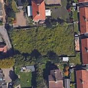 The site off Garfield Terrace in Caister where a bid for two houses has been refused.