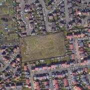 The site of a bid to build 29 houses off Kings Drive in Bradwell.