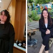 Candy o'Connor, from Bradwell, before and after losing four stone and ten pounds with Slimming World.